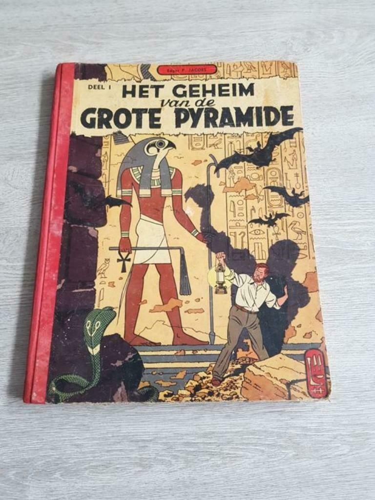 Blake en Mortimer-Geheim grote pyramide 1-hc-linnen rug-1954, Enlèvement ou Envoi, Edgar P. Jacobs, Une BD, Utilisé