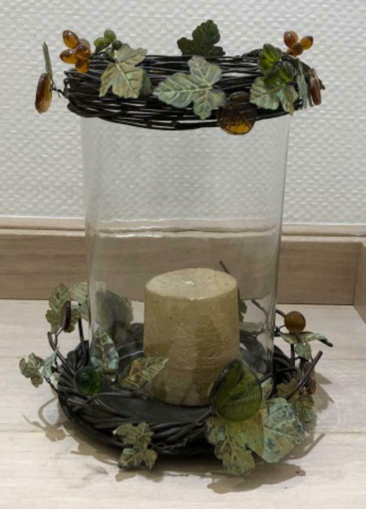 Photophore en verre, Enlèvement, Comme neuf, Autres matériaux, Bougie