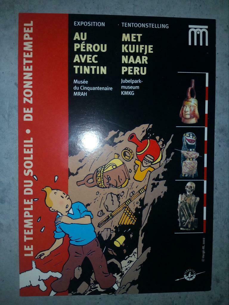 cartes postale Exposition au Pérou avec Tintin, Enlèvement ou Envoi, Tintin, Comme neuf, Autres types
