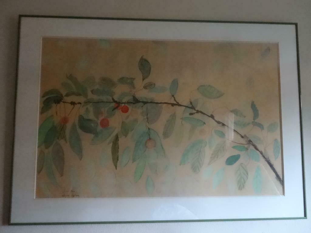 Aquarelle d'Agnes Leplae état neuf beau cadre, Ophalen of Verzenden