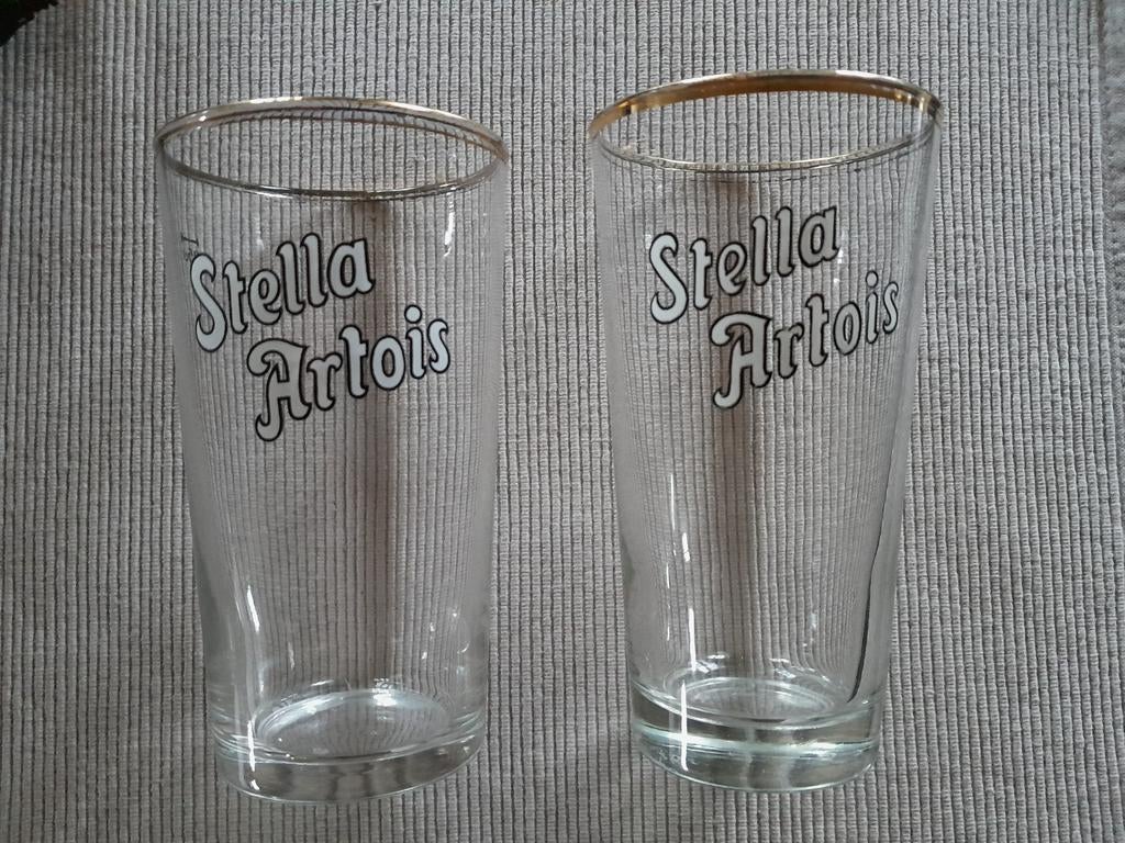 Stella Artois glazen (boerkes), Verzamelen, Ophalen of Verzenden, Zo goed als nieuw, Bierglas