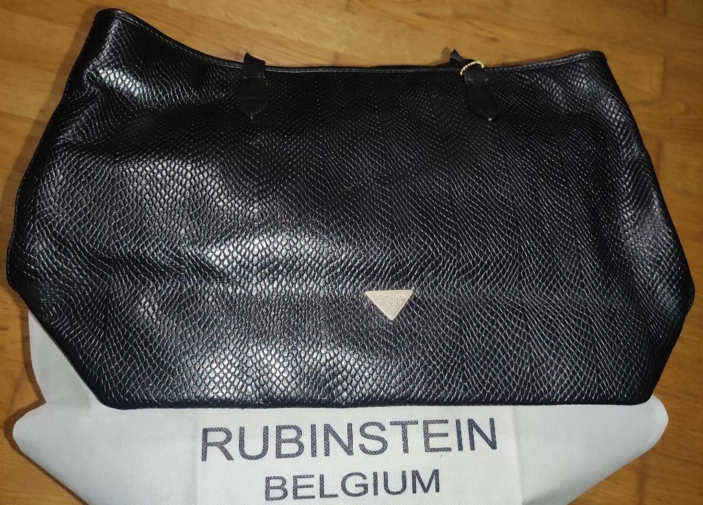 Sac cuir Rubinstein Belgium, Enlèvement, Neuf, Noir, Shopper