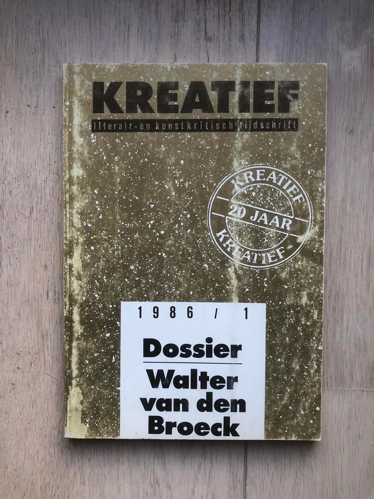 Boek kreatief dossier Walter van den Broeck., Boeken, Ophalen, Zo goed als nieuw