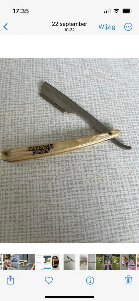 Vintage scheermes Tuckmar weltruf, Ophalen, Gebruikt