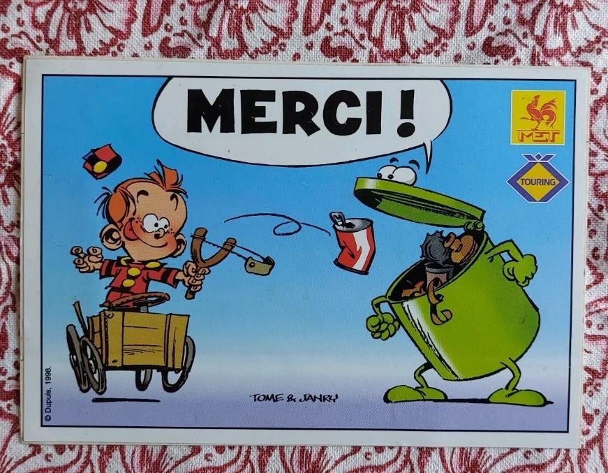Autocollant Petit Spirou, Collections, Enlèvement ou Envoi, Comme neuf, Bande dessinée ou Dessin animé