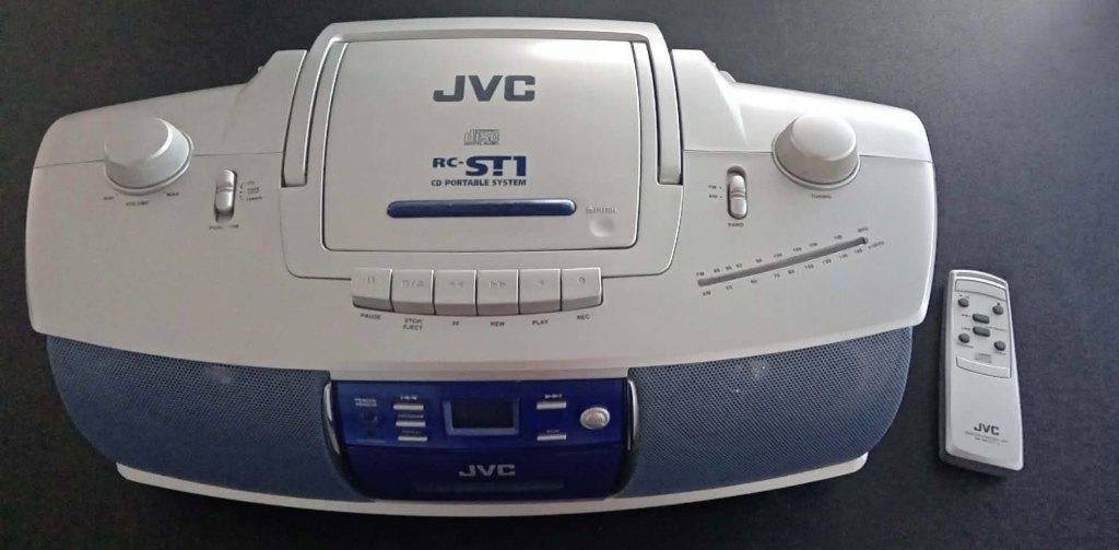 JVC RC-ST1 CD Portable System met afstandsbediening, Audio, Tv en Foto, Ophalen of Verzenden, Gebruikt, JVC, Draagbaar