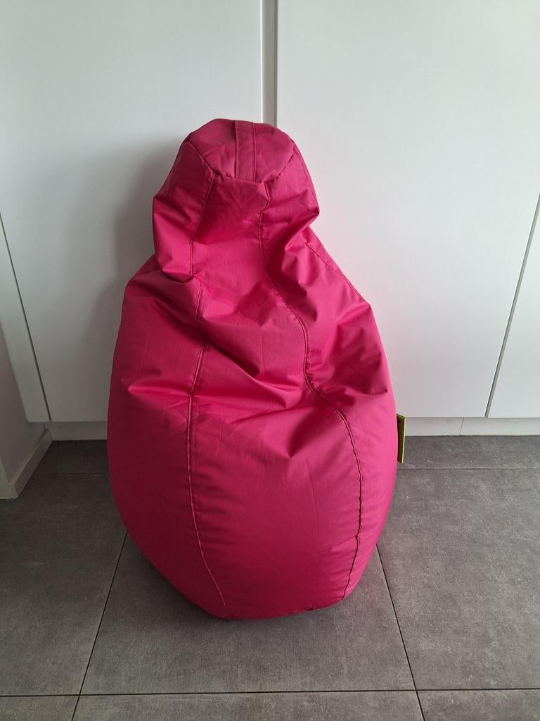 Zitzak peervormig fuchsia roze, Huis en Inrichting, Zitzakken, Ophalen of Verzenden, Zo goed als nieuw, Roze, Zitzak