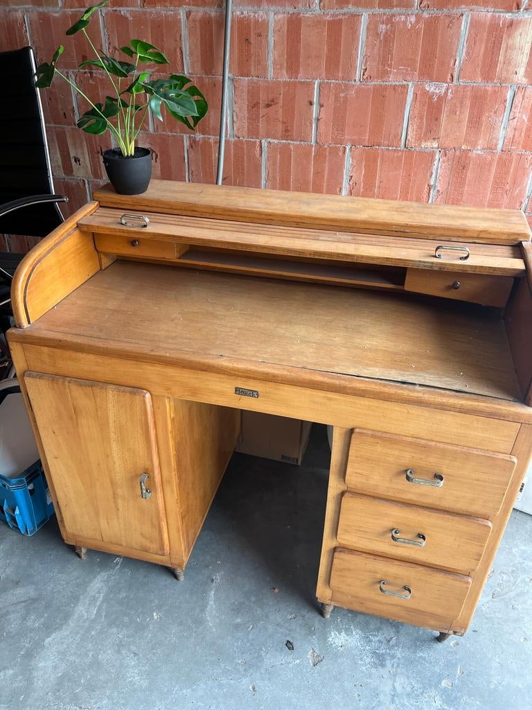 Vintage meubel bureau Torck, Enlèvement, Utilisé, Table(s)