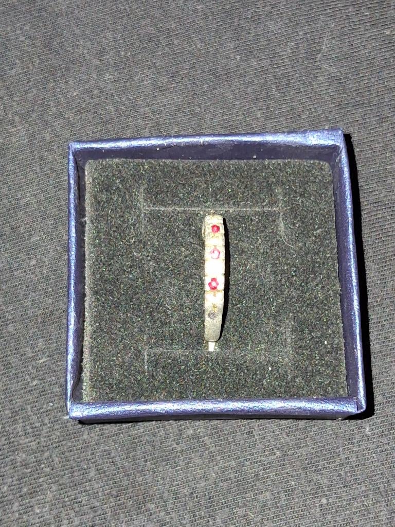 bague, Handtassen en Accessoires, Ringen, Ophalen of Verzenden, Gebruikt, Rood, Overige materialen