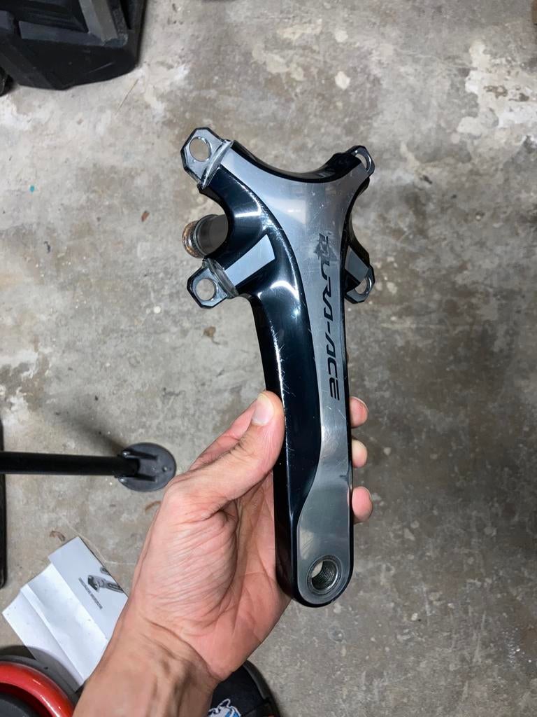 Dura Ace crankstel met stages powermeter, Fietsen en Brommers, Fietsonderdelen, Ophalen of Verzenden, Gebruikt, Crankstel of Pedalen
