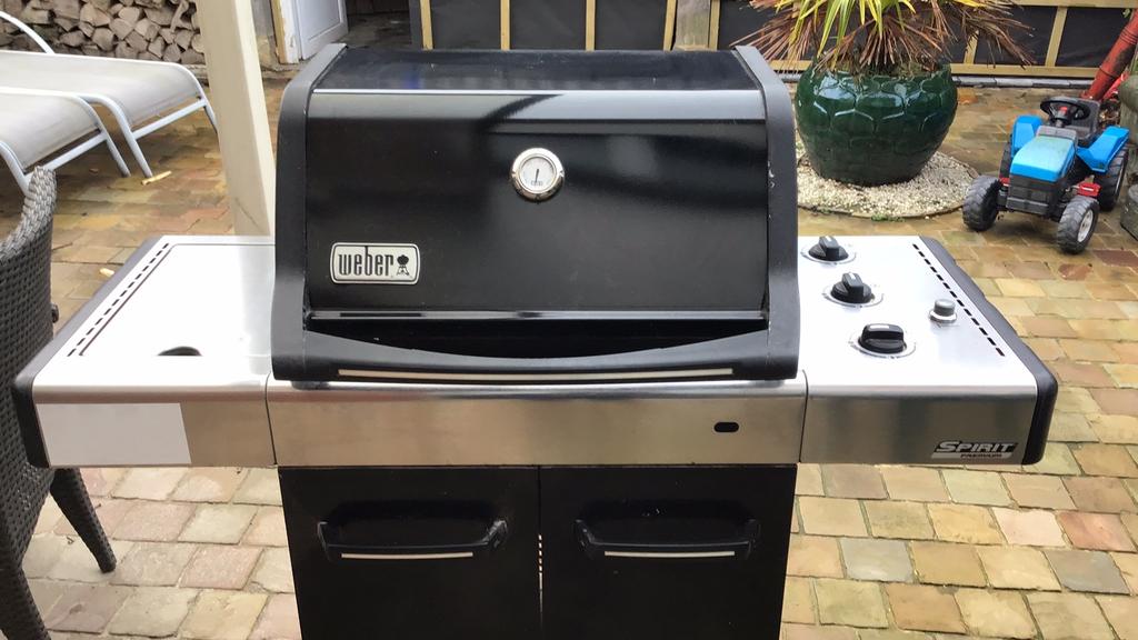 Weber gas bbq, Tuin en Terras, Ophalen, Zo goed als nieuw, Gas
