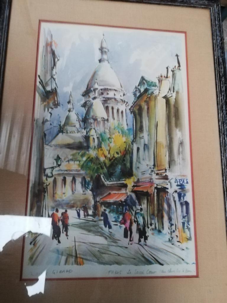 M. Gérard : technique mixte : Paris, le Sacré Coeur, Antiquités & Art, Enlèvement ou Envoi
