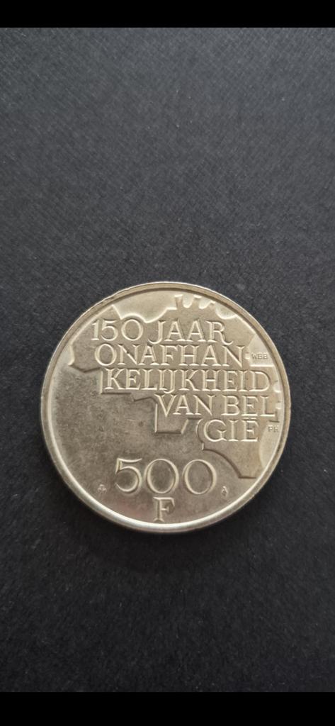 Zilveren  Belgische 500 Frank herdenkingsmunt, Ophalen