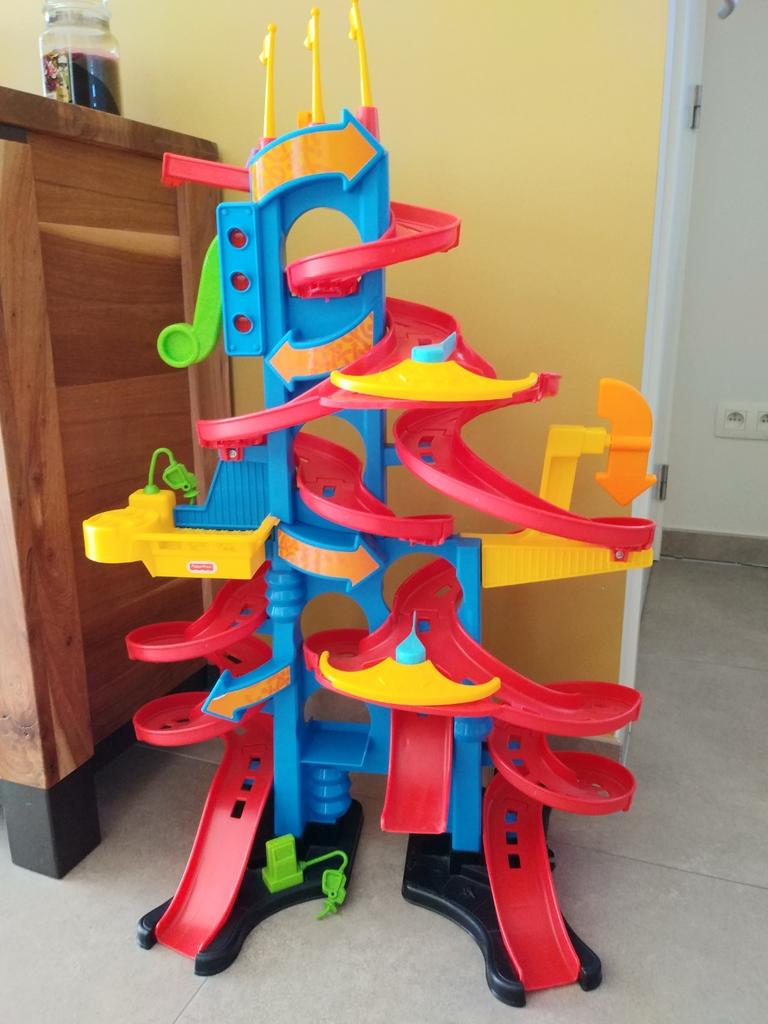 Fisher Price Om de beurt racebaan, Ophalen, Zo goed als nieuw, Racebaan