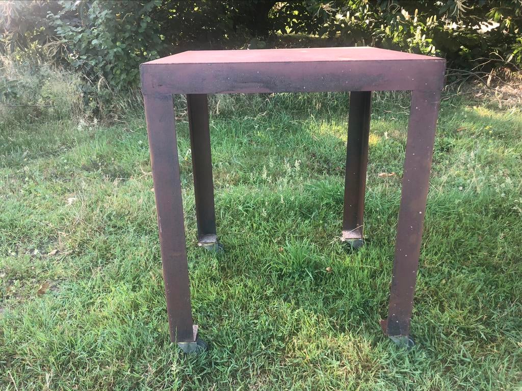 Établi en métal lourd, H80xL120xW40, Enlèvement, Utilisé, 70 à 120 cm