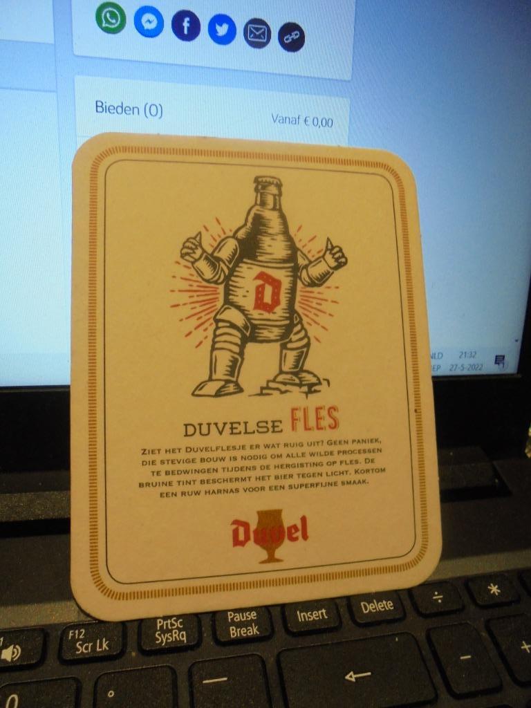 duvel, Ophalen of Verzenden, Zo goed als nieuw, Viltje(s), Duvel