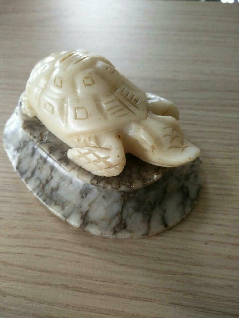 Schildpadje in  2 soorten marmer., Ophalen of Verzenden, Gebruikt