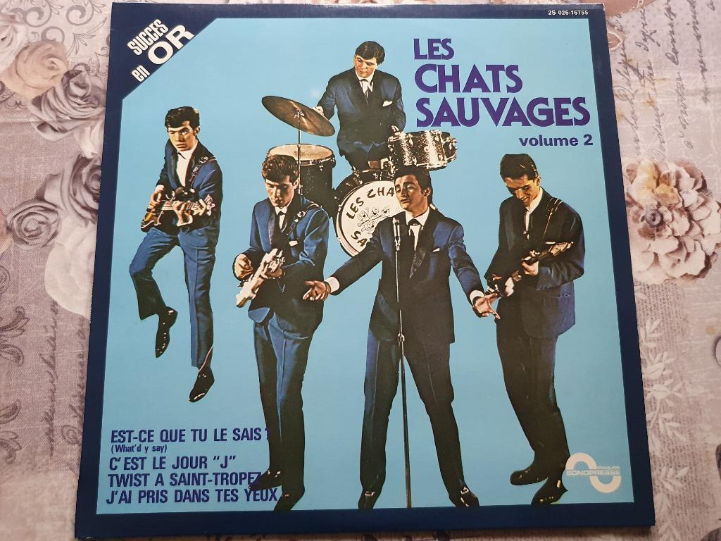 disque vinyl 33 tours les chats sauvages, Ophalen of Verzenden, Zo goed als nieuw, Rock-'n-Roll