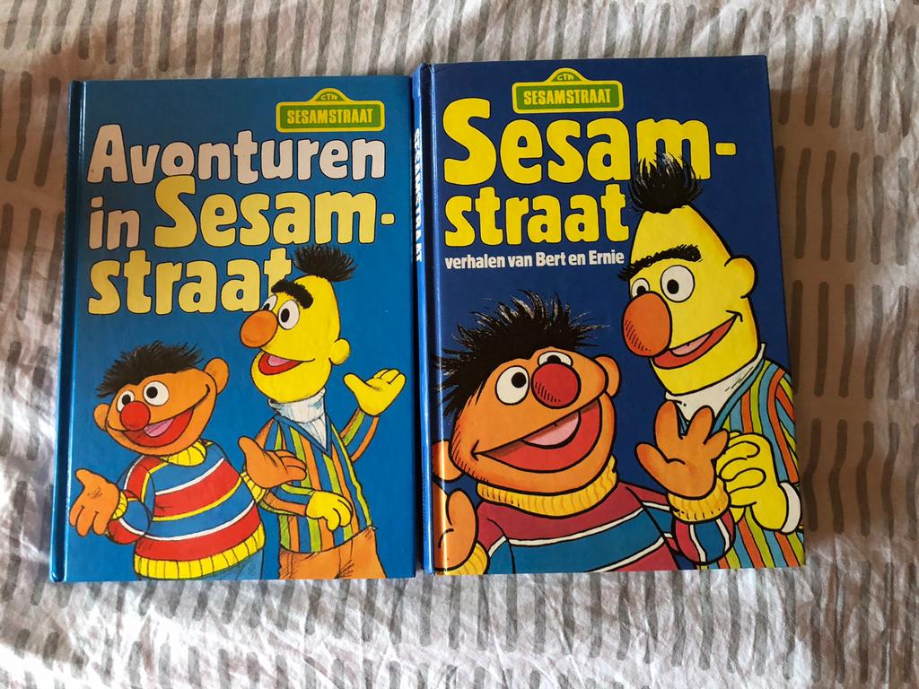 2 boeken Sesamstraat, Ophalen of Verzenden, Gelezen