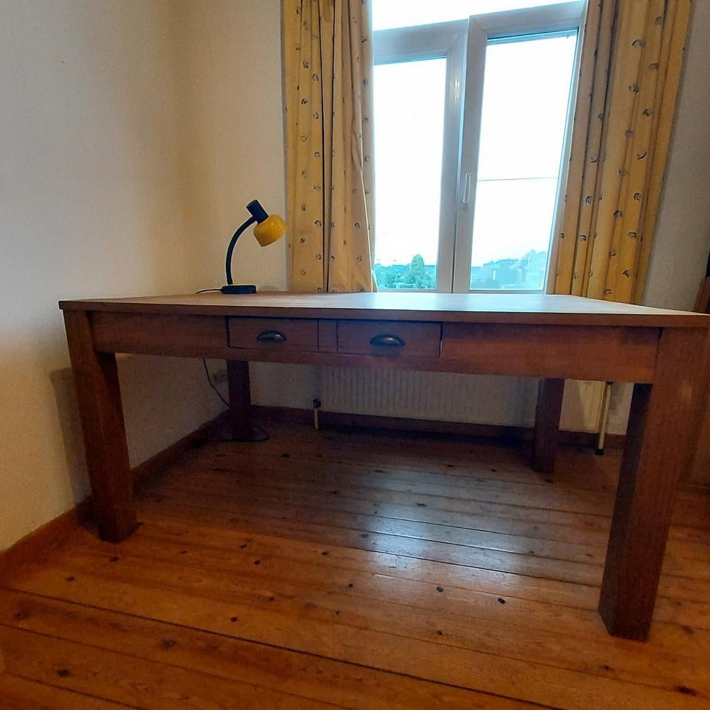 houten tafel, Enlèvement, Utilisé, 75 cm ou plus, Rectangulaire