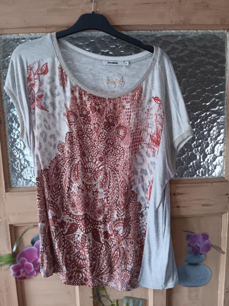 Blouse manches courtes Desigual, Enlèvement ou Envoi, Taille 36 (S), Comme neuf, Desigual