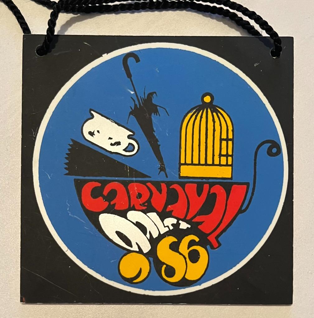 Aalst Oilsjt Carnaval Medaille Stad 1986 plastiek, Verzamelen, Ophalen, Gebruikt