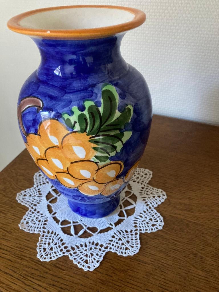 vase en poterie peint à la main, Antiquités & Art, Enlèvement ou Envoi