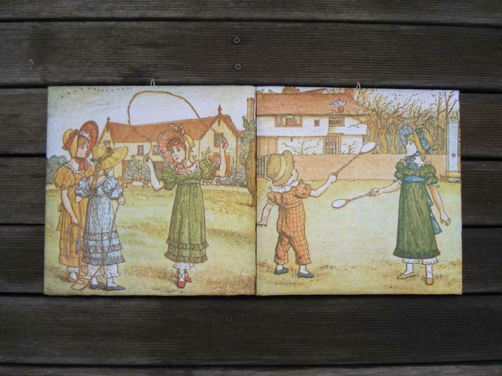 2 Stoffen retro kaders, Antiek en Kunst, Ophalen of Verzenden