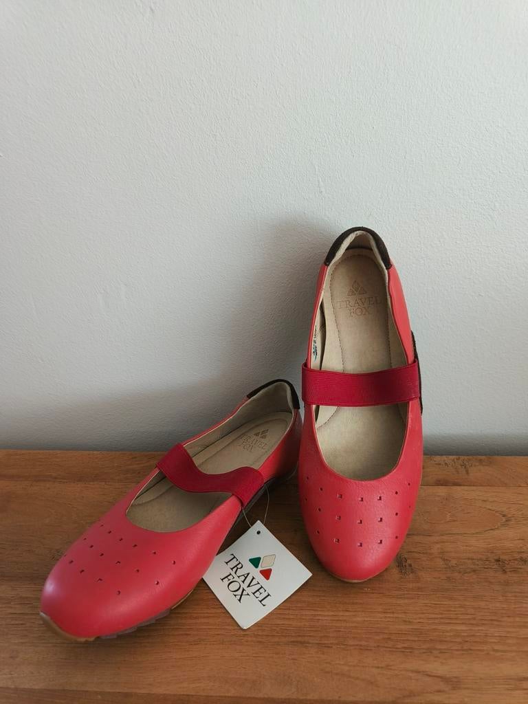 Ballerines en cuir New Travel Fox 36/37, Enlèvement ou Envoi, Neuf, Ballerines