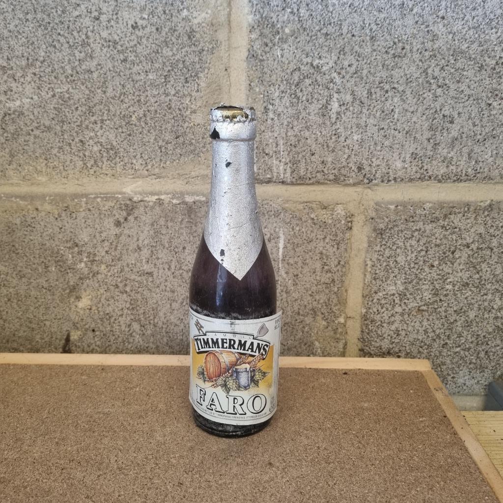 Bouteille de bière Timmermans Faro (modèle 1), Collections, Enlèvement ou Envoi, Utilisé, Bouteille(s), Autres marques