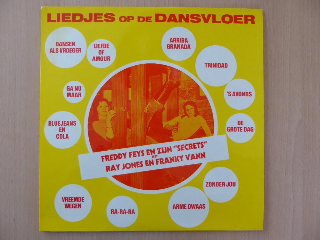 FREDDY FEYS(WILL TURA) & SECRETS:LIEDJES OP DE DANSVLOER (LP, Ophalen of Verzenden, Zo goed als nieuw, 12 inch, Levenslied of Smartlap