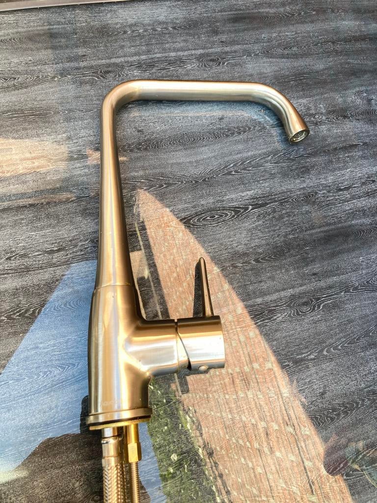 Keukenmengkraan aquazuro inox geborsteld, Maison & Meubles, Enlèvement, Utilisé