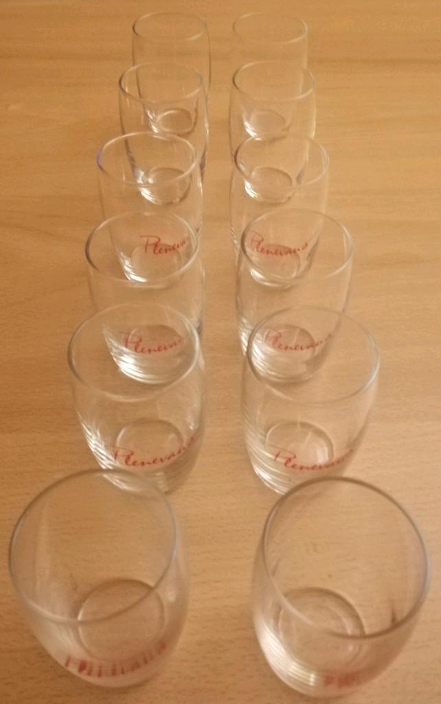 Verrines (12) dont 8 marquées Plenevaux, Collections, Verres & Petits Verres, Enlèvement ou Envoi, Comme neuf