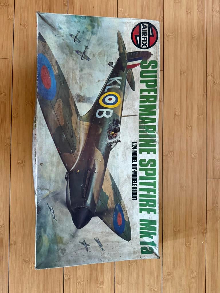 Maquette Airfix Supermarine Spitfire Mk Ia – 1/24 – vintage, Enlèvement ou Envoi, Comme neuf