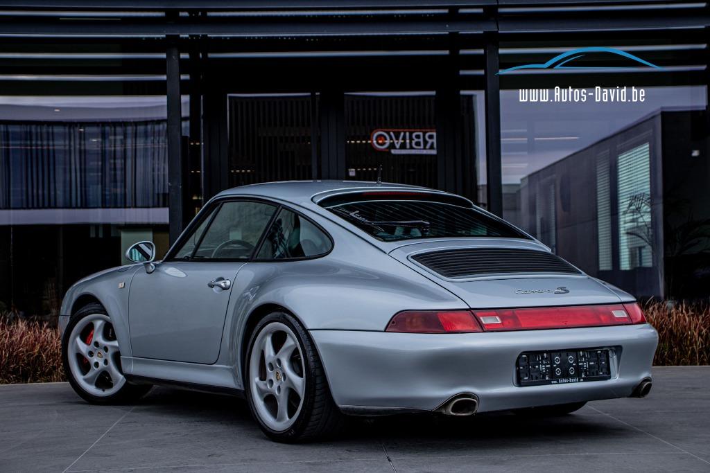 Porsche 911 993 Carrera 4S 3.6 Manueel 4X4 / SPORTZETELS, Auto's, Euro 2, 4 zetels, Zwart, Leder