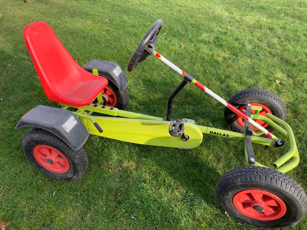 Gocart Bison Dallas star, Kinderen en Baby's, Speelgoed | Buiten | Voertuigen en Loopfietsen, Ophalen, Gebruikt, Trapvoertuig