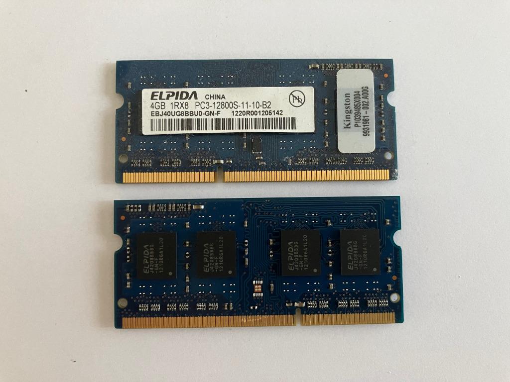 RAM 4 GB DDR3 12800S 1600 MHz laptop, Computers en Software, RAM geheugen, DDR3, Ophalen of Verzenden, Zo goed als nieuw, Laptop