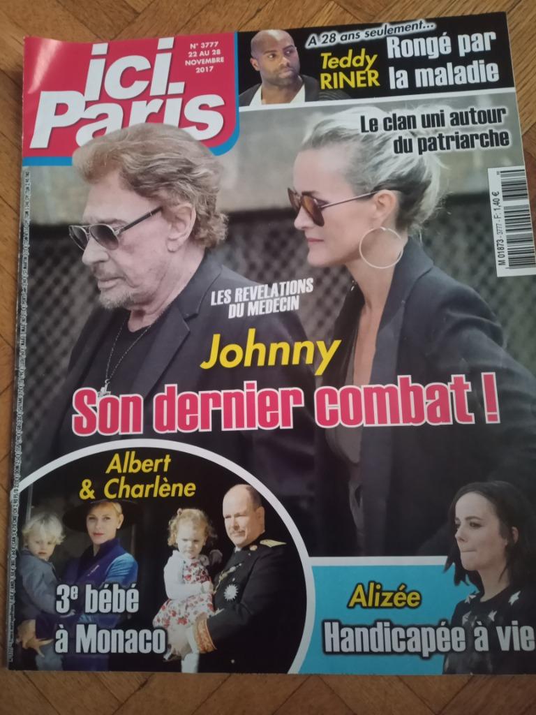 France dimanche,ici paris, soir magJohnny Hallyday, Verzamelen, Ophalen, Krant