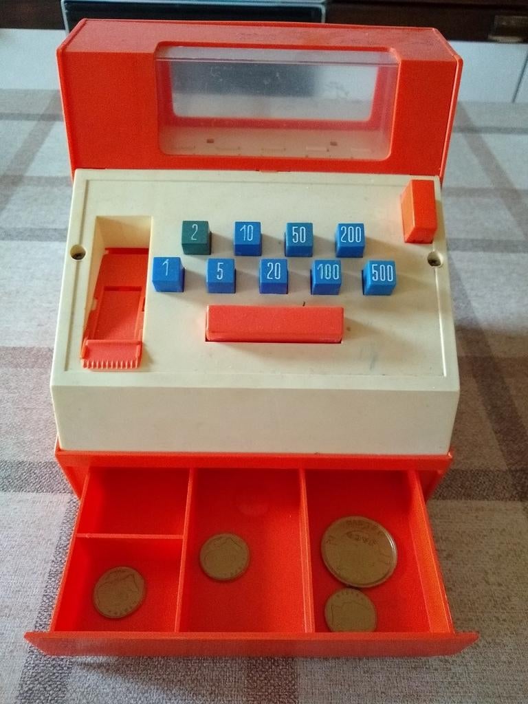 Speelgoedkassa, Ophalen, Gebruikt