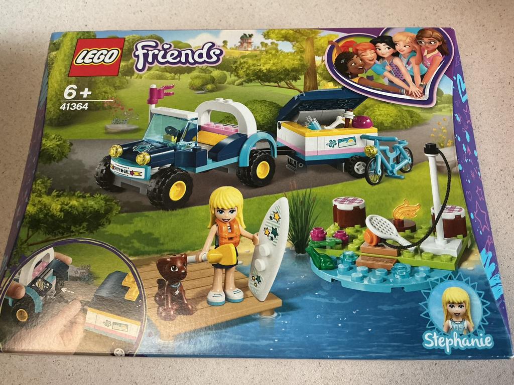 ONGEOPEND lego 41364 Stephanie’s buggy en aanhangwagen, Ophalen, Zo goed als nieuw, Complete set, Lego