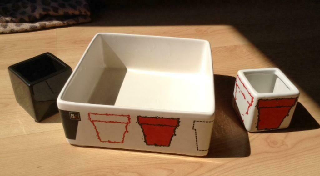 A vendre un ensemble de cinq pots de fleurs, Enlèvement, Intérieur, Autres matériaux, Moins de 40 cm