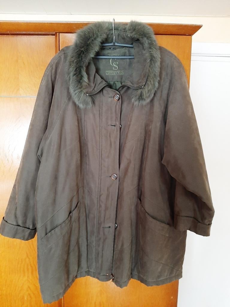 Veste d'hiver XXL City Style avec col en fourrure véritable, Enlèvement ou Envoi, Comme neuf
