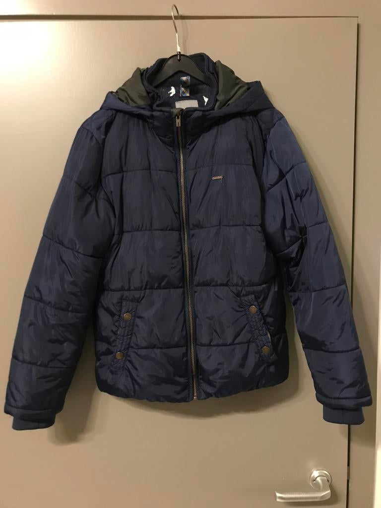 Winter/Ski jas JBC Jongens donker blauw maat 152/12jaar, JBC, Ophalen of Verzenden, Zo goed als nieuw, Jongen