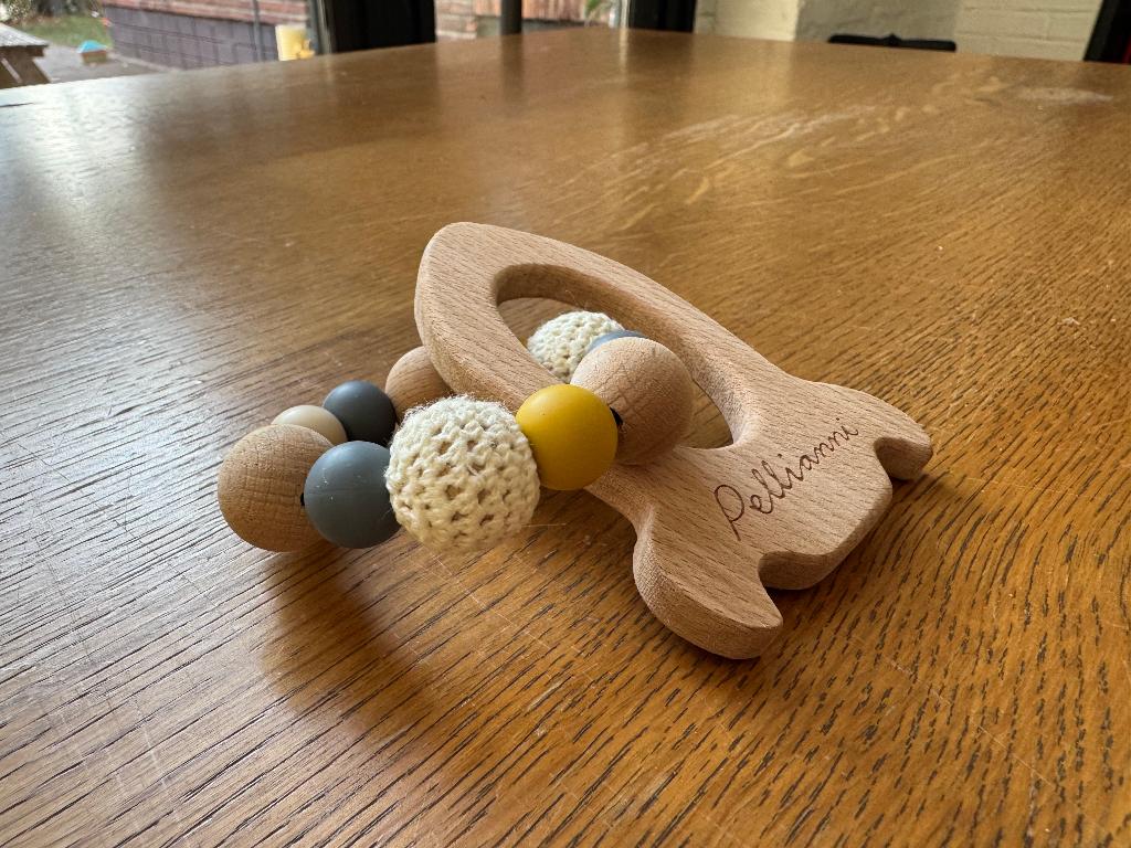 Pelliani - Rocket teether Darling, Kinderen en Baby's, Speelgoed | Babyspeelgoed, Ophalen, Zo goed als nieuw, Rammelaar