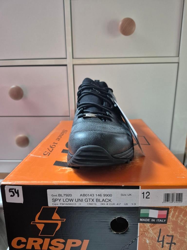 Chaussures Crispi Spy Uni Low GTX Black pointure 47 Neuves, Vêtements | Hommes, Chaussures, Neuf, Chaussures à lacets, Noir, Enlèvement ou Envoi