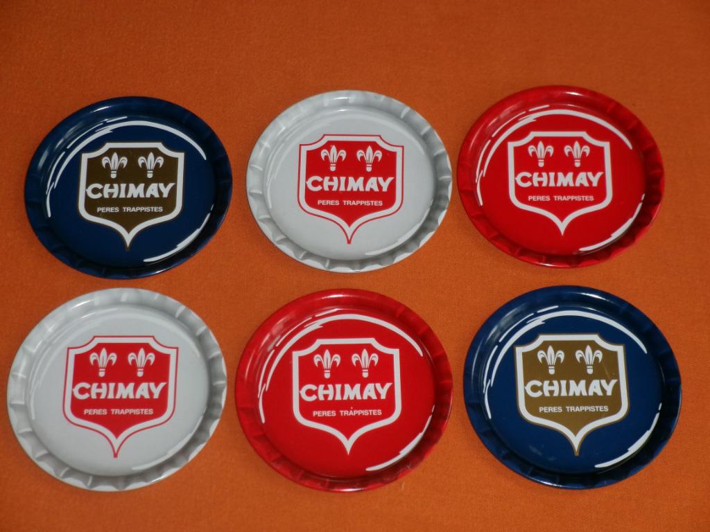 6 SOUS - VERRES " CHIMAY " Pères Trappistes, Ophalen of Verzenden, Gebruikt, Overige typen, Overige merken