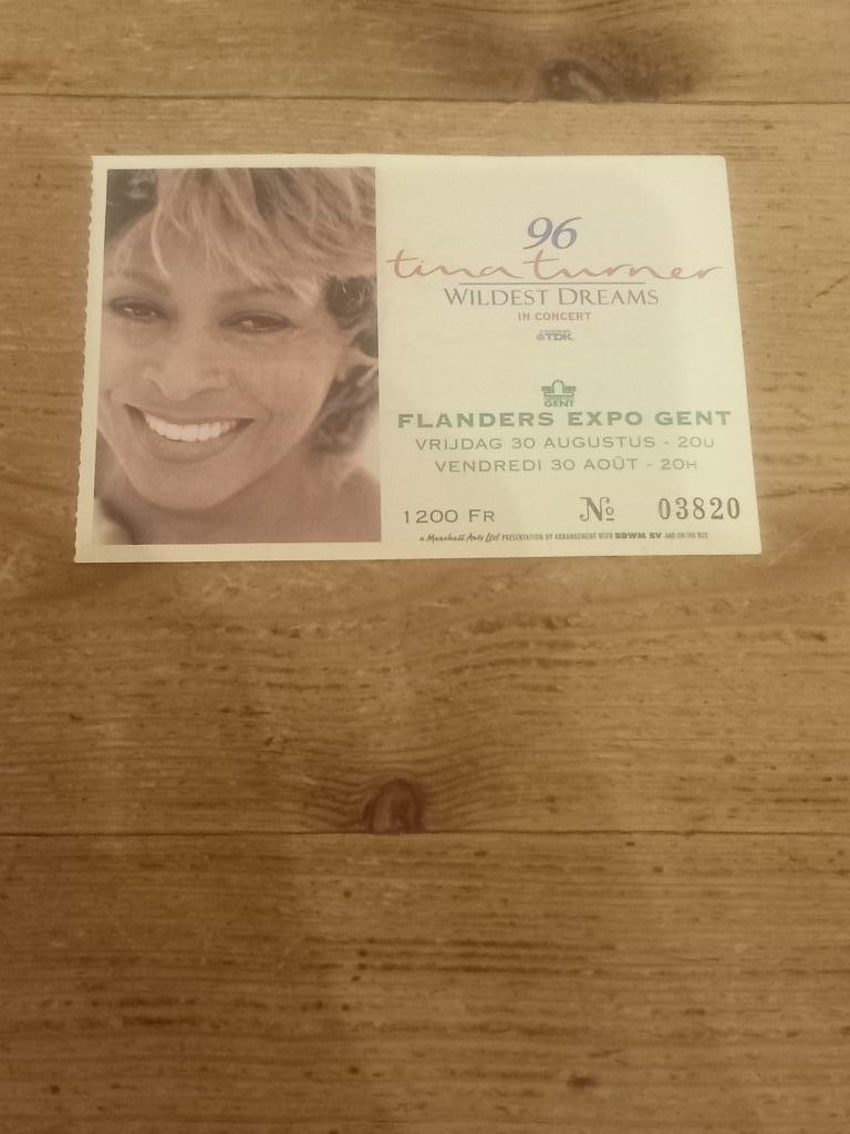 Ticket van Tina Turner, Tickets & Billets, Concerts | Rock & Metal, Une personne, Août, Rock of Poprock