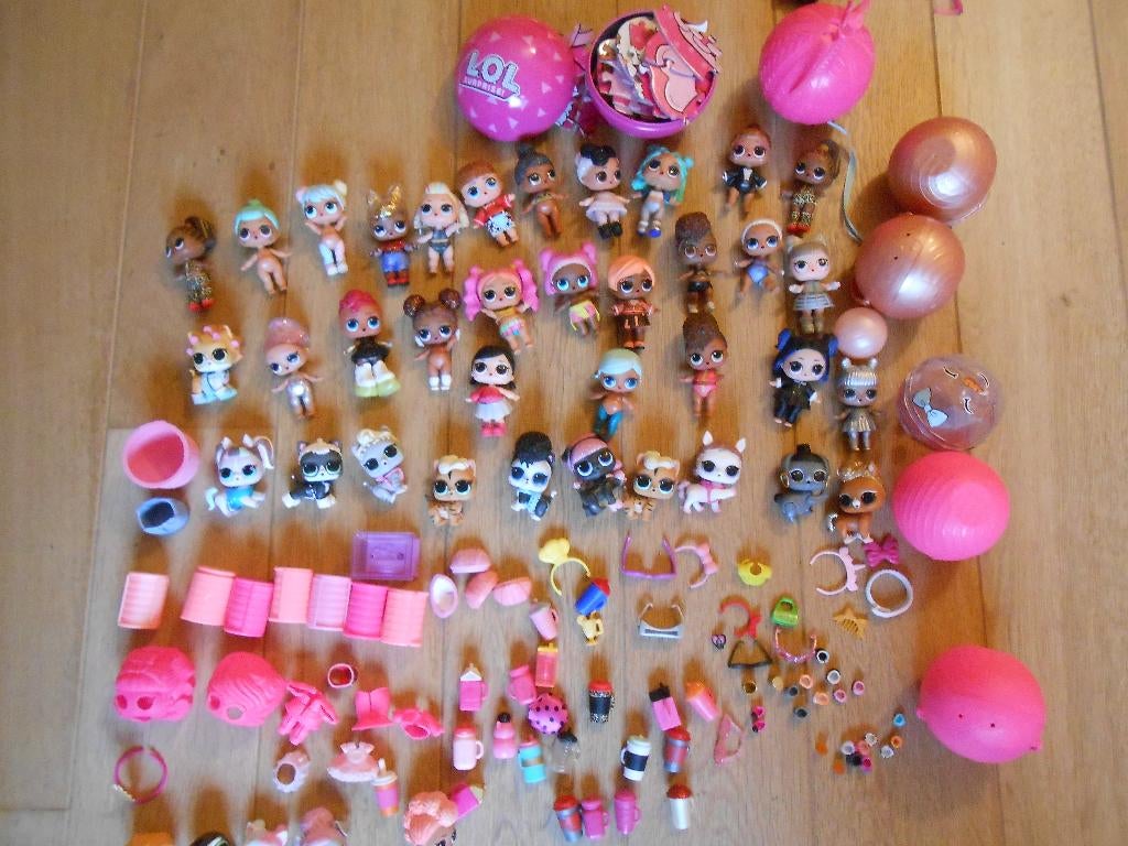 LOL Lot de 36 poupées animaux 1 puzzle accessoires MGA 2018, Ophalen, Zo goed als nieuw, Babypop