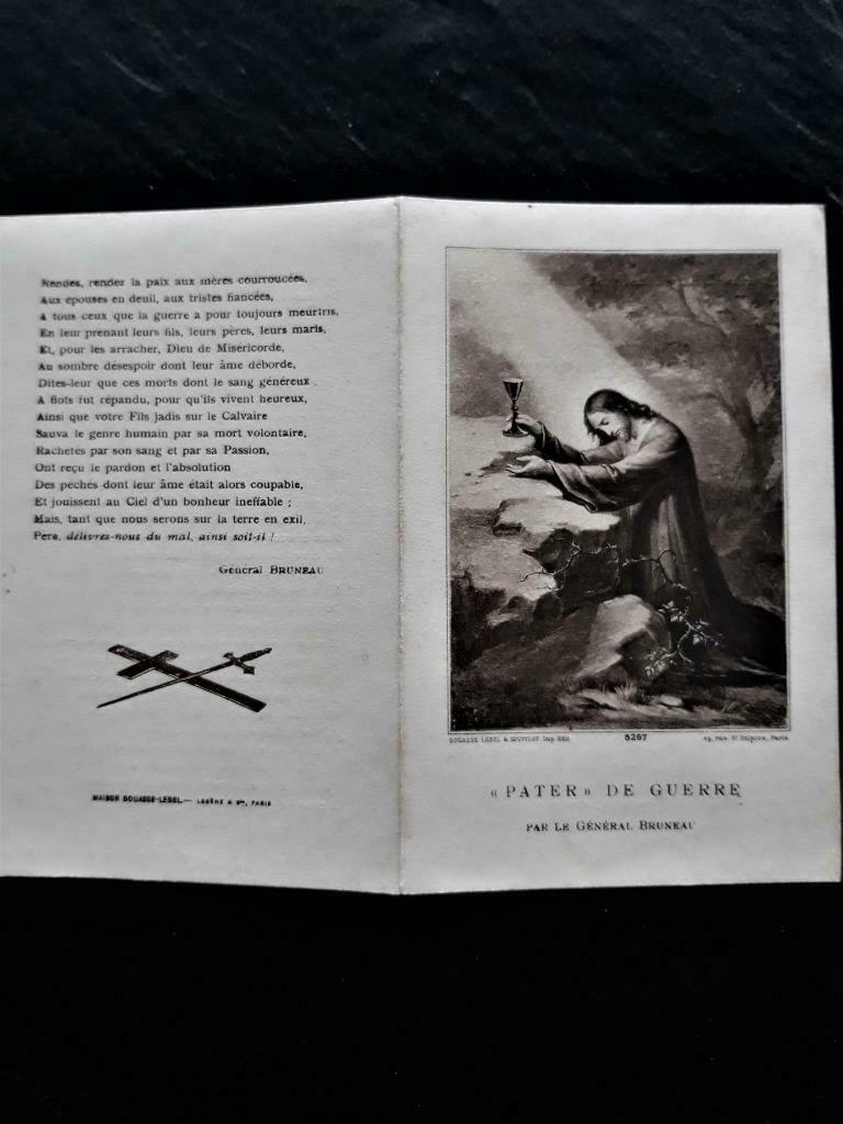 pater de guerre - général Bruneau, Ophalen