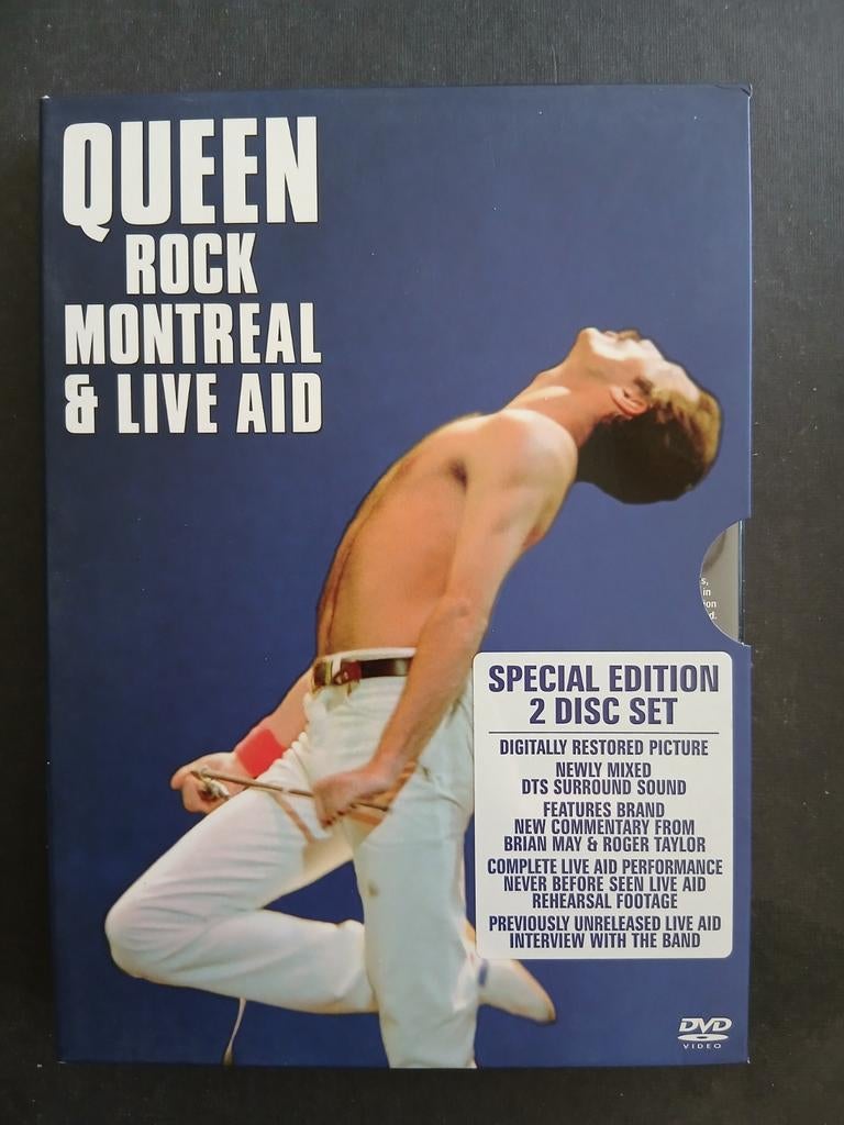 Queen Rock Montreal & Live aid, Cd's en Dvd's, Dvd's | Muziek en Concerten, Alle leeftijden, Ophalen of Verzenden, Zo goed als nieuw